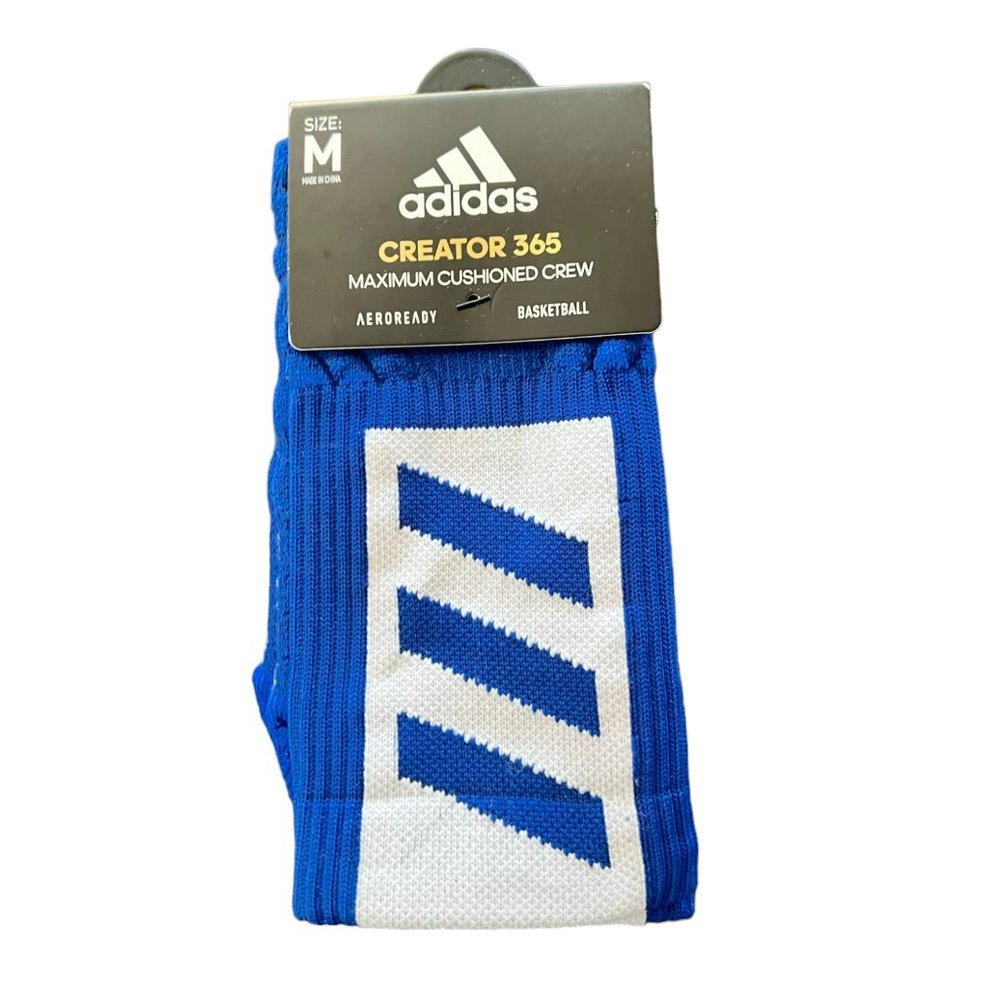 Men's NWT Adidas Creator 365 Maximum‎ Cushioned Crew Socks Size Medium